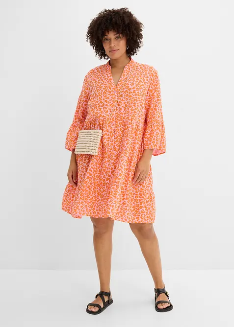 Robe-tunique l&eacute;g&egrave;re en gaze de coton, bonprix