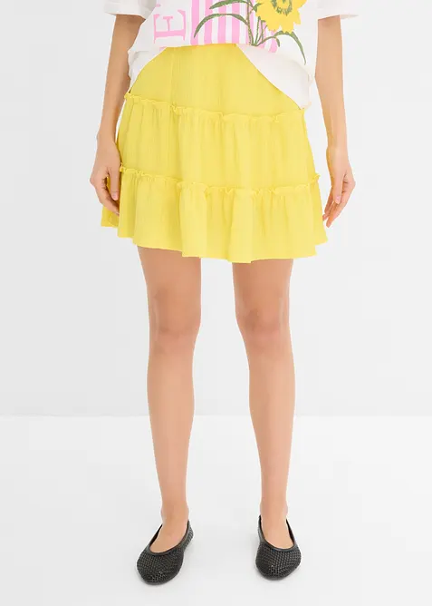 Minirock in strukturiertem Material, bonprix