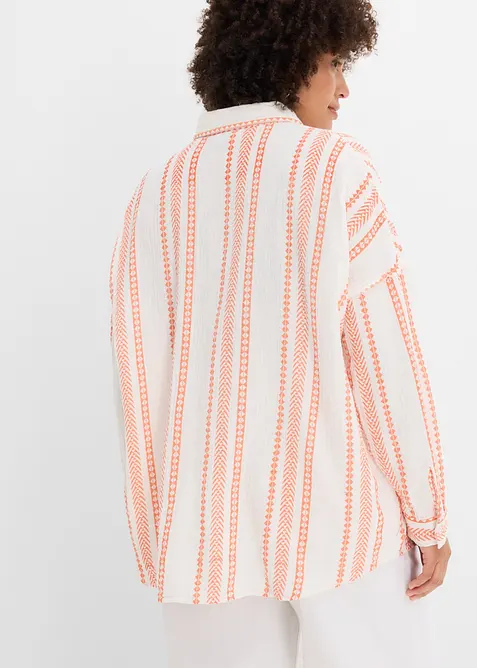 Hemdbluse aus luftigem Musselin, bonprix