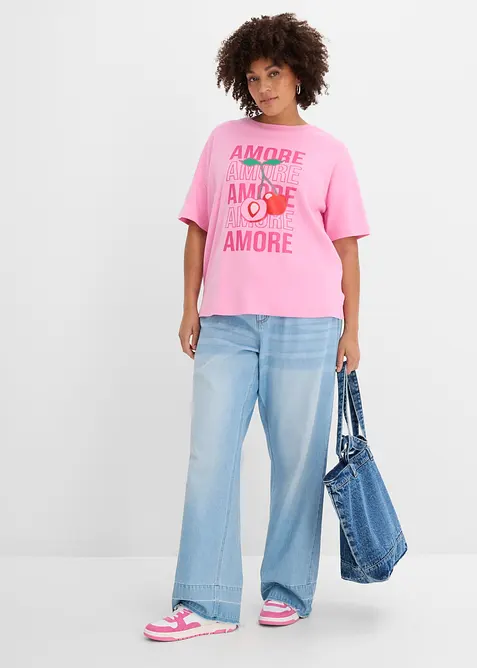 Oversize-Shirt aus reiner Bio-Baumwolle, bonprix