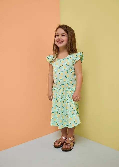 Jerseykleid aus reiner Bio-Baumwolle (3er Pack), bonprix