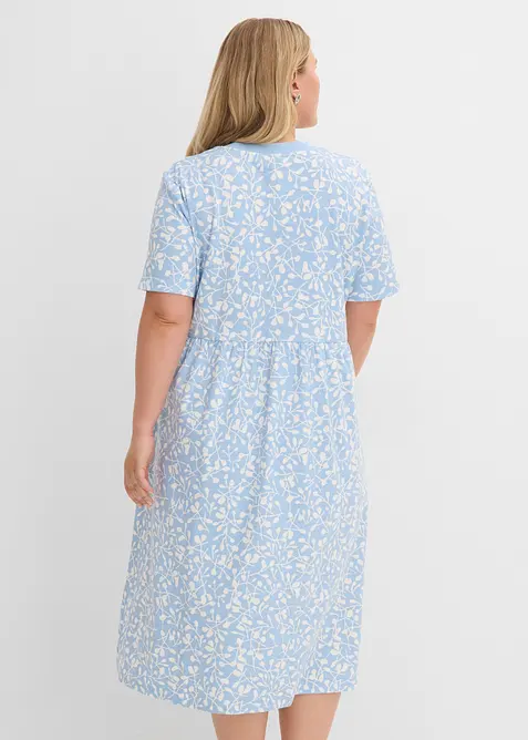 Ausgestelltes Jerseykleid aus schwerer Bio-Baumwolle, bonprix