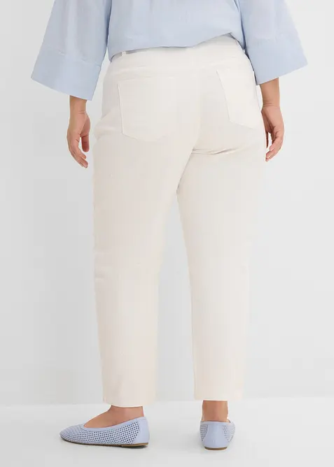 Pantalon barrel &agrave; taille &eacute;lastiqu&eacute;e, bonprix