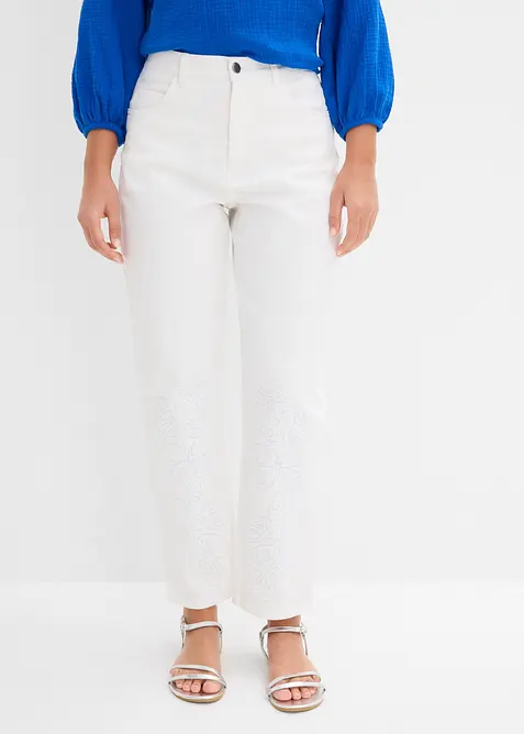Pantalon barrel &agrave; taille &eacute;lastiqu&eacute;e, bonprix