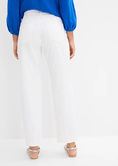 Pantalon barrel &agrave; taille &eacute;lastiqu&eacute;e, bonprix