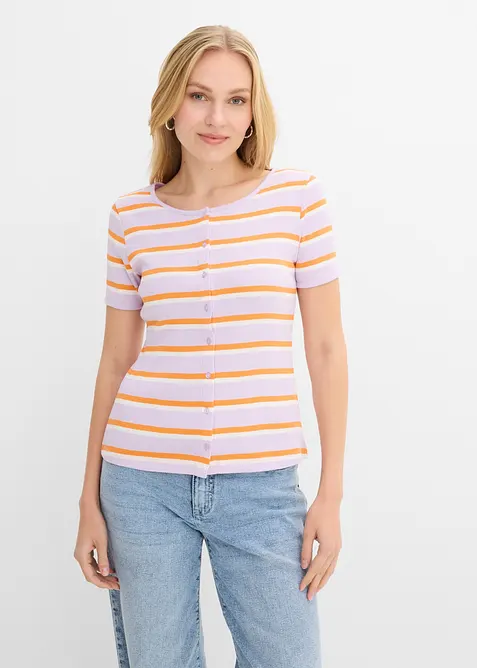 Ripp-Shirt aus Bio-Baumwolle, bonprix