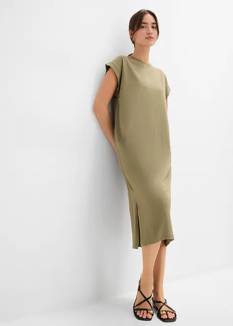 Jerseykleid aus Bio-Baumwoll-Mix, bonprix