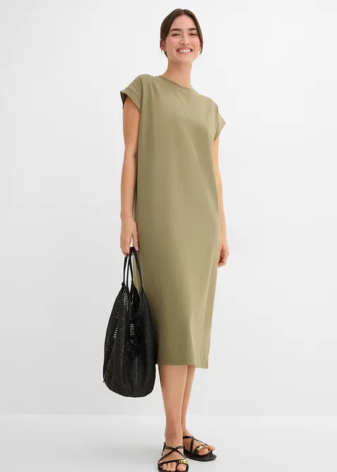 Jerseykleid aus Bio-Baumwoll-Mix, bonprix