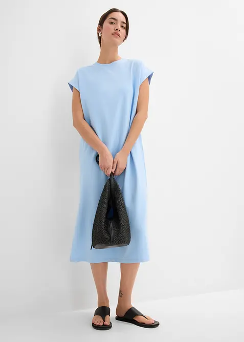 Jerseykleid aus Bio-Baumwoll-Mix, bonprix