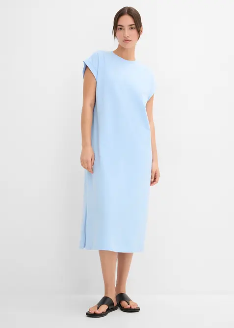 Jerseykleid aus Bio-Baumwoll-Mix, bonprix