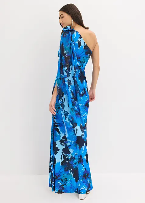 Robe de soir&eacute;e une &eacute;paule avec application de fleur, bonprix