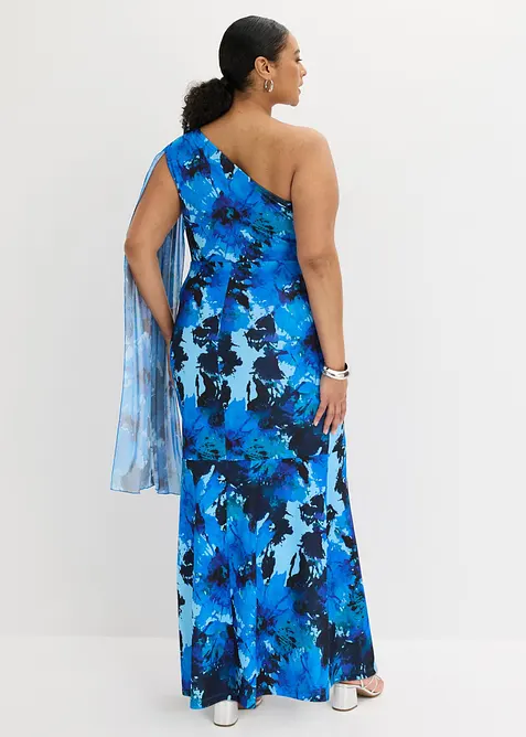 Robe de soir&eacute;e une &eacute;paule avec application de fleur, bonprix