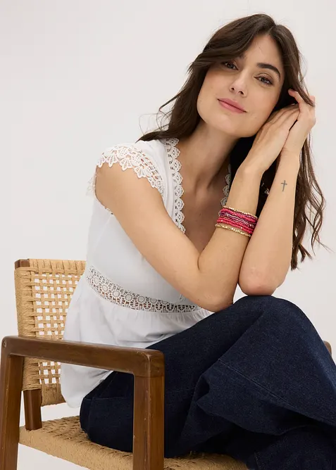 Lot de 10 bracelets en perles, bonprix