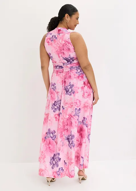 Robe longue en jersey fin avec accessoire, bonprix