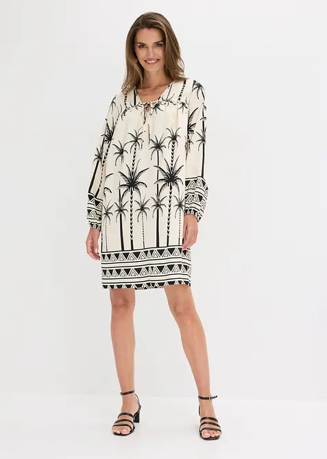 Tunika-Kleid aus flie&szlig;endem Viskose-Mix, bonprix