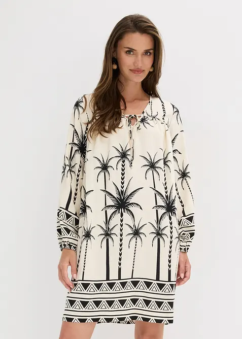 Tunika-Kleid aus flie&szlig;endem Viskose-Mix, bonprix