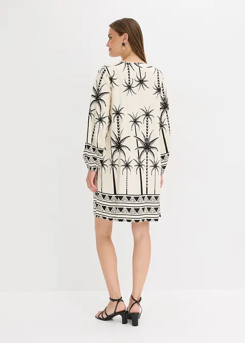 Tunika-Kleid aus flie&szlig;endem Viskose-Mix, bonprix