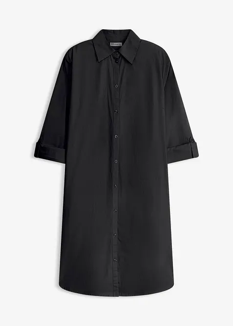 Hemdblusenkleid aus Baumwoll-Popeline, bonprix