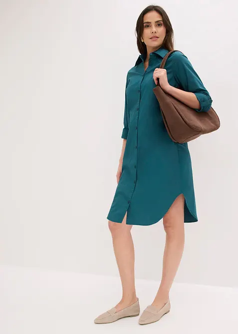 Robe-chemise en popeline de coton, bonprix