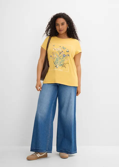 T-shirt coton avec imprim&eacute;, bonprix