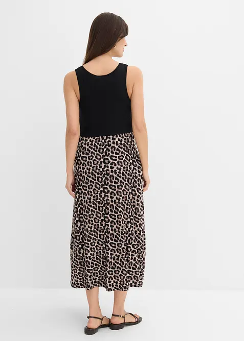 2-in-1 Maxi- Umstandskleid mit Stillfunktion, bonprix