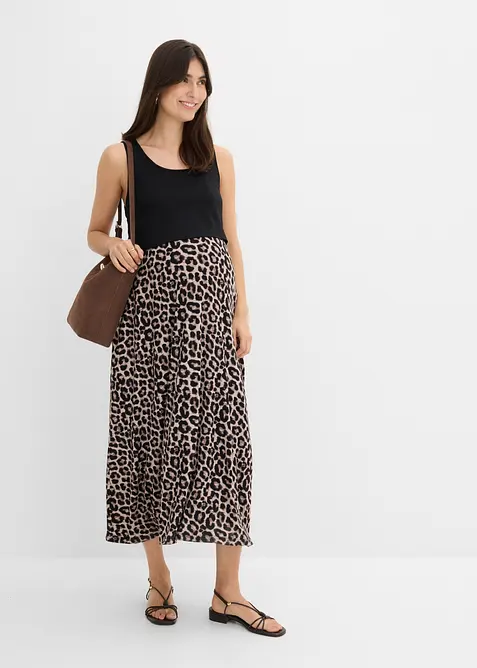 2-in-1 Maxi- Umstandskleid mit Stillfunktion, bonprix