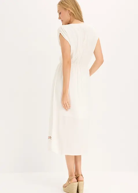 Robe midi boh&egrave;me en viscose fluide, bonprix