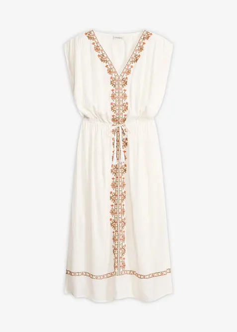 Robe midi boh&egrave;me en viscose fluide, bonprix