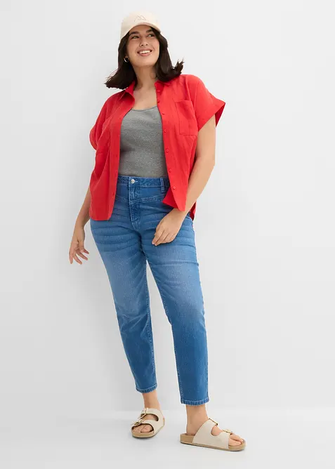 Skinny Jeans High Waist, cropped, bonprix