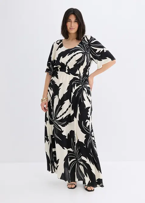 Maxikleid  aus flie&szlig;ender Viskose, bonprix
