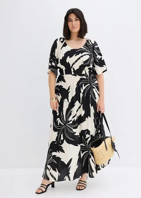 Maxikleid  aus flie&szlig;ender Viskose, bonprix