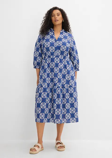 Weites Maxikleid aus reiner Baumwolle, bonprix