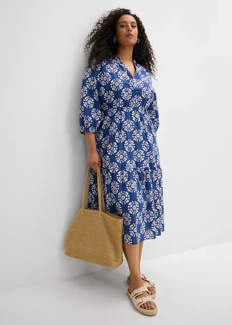 Weites Maxikleid aus reiner Baumwolle, bonprix