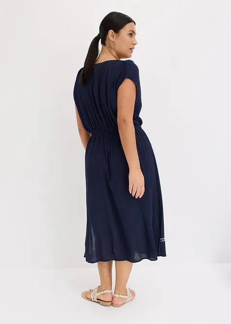 Robe midi boh&egrave;me en viscose fluide, bonprix