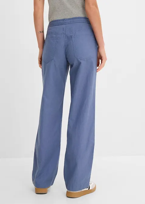 Leinen-Hose mit weitem Bein, bonprix