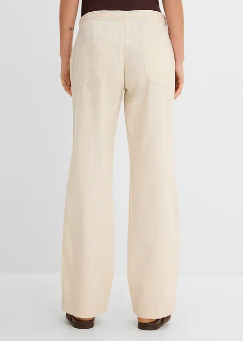 Leinen-Hose mit weitem Bein, bonprix
