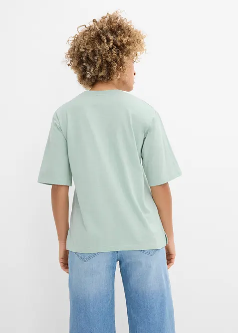 Flammgarn-Boxy-Shirt aus reiner Bio-Baumwolle (2er Pack), bonprix