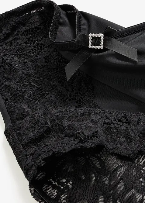 Slip taille haute avec dentelle, bonprix