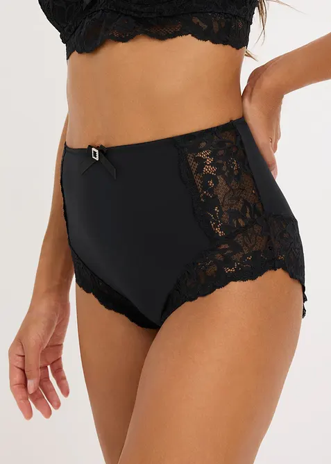 Highwaist Slip  mit zarter Spitze, bonprix