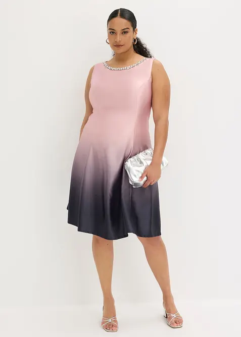 Robe courte en satin brillant, bonprix