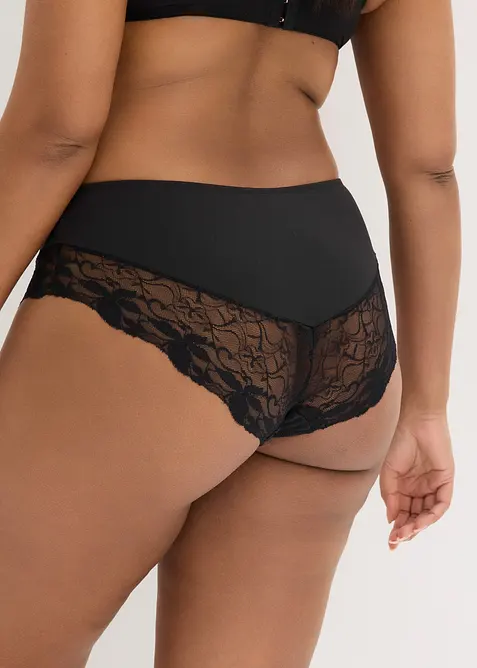Lot de 2 culottes avec dentelle, bonprix