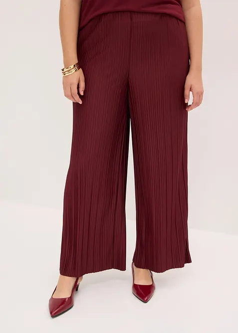 Jersey-Hose mit Plissee, bonprix
