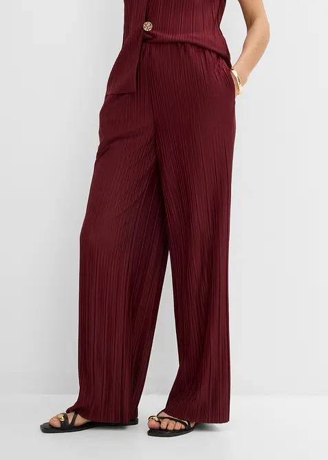 Jersey-Hose mit Plissee, bonprix