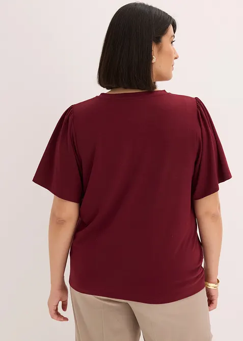 T-shirt &agrave; col boutonn&eacute;, bonprix