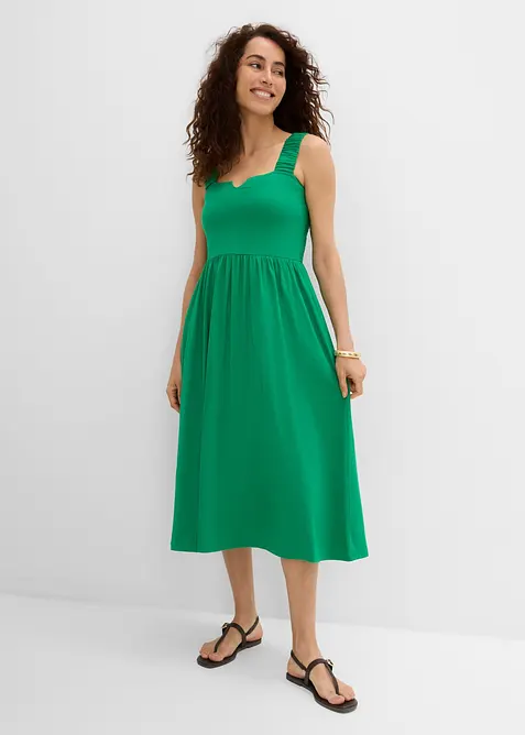 Shirtkleid mit leicht ausgestelltem Saum aus Baumwoll-Viskose-Mix, bonprix