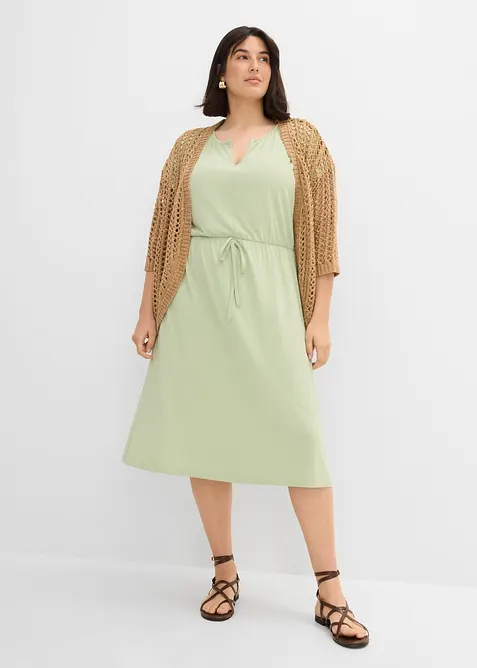 Robe en jersey de viscose m&eacute;lang&eacute;e, bonprix