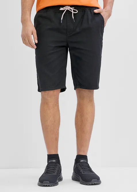 Bermuda 100% coton &agrave; taille &eacute;lastiqu&eacute;e, regular, bonprix