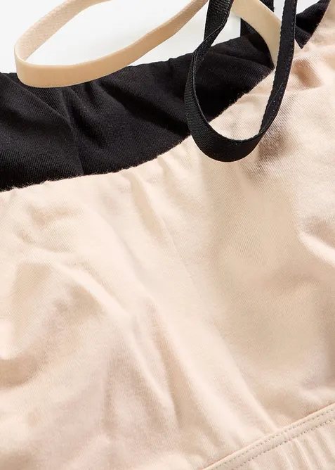 Bralette ohne B&uuml;gel mit Baumwolle (2er Pack), bonprix