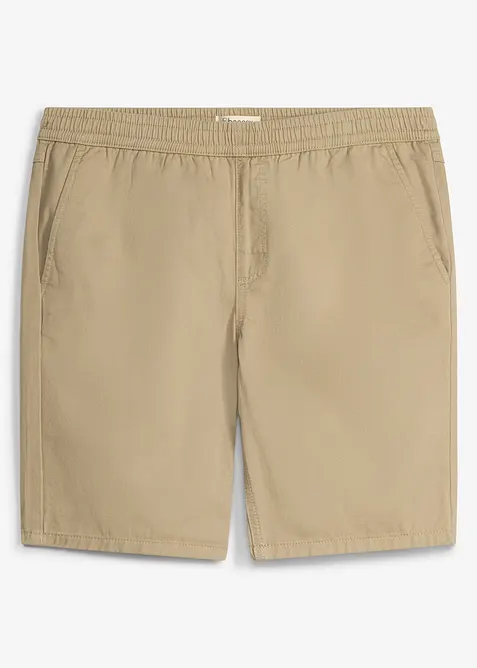 Schlupf-Bermuda aus reiner Baumwolle in Regular Fit, bonprix