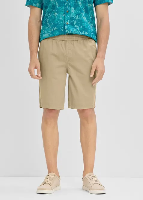 Schlupf-Bermuda aus reiner Baumwolle in Regular Fit, bonprix